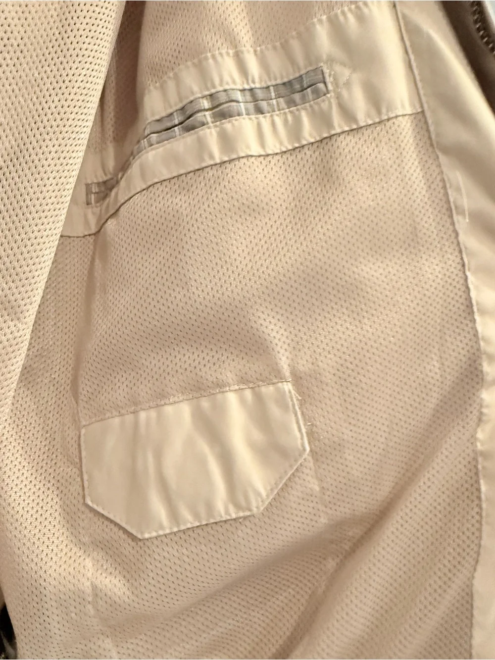 London Fog Men’s Cream Lightweight Blouson Harrington Jacket Size L